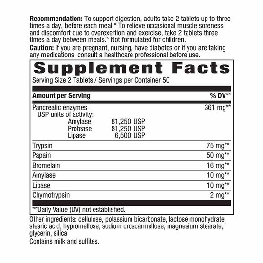 Mega-Zyme 10x Strength Pancreatic Enzymes, NWA